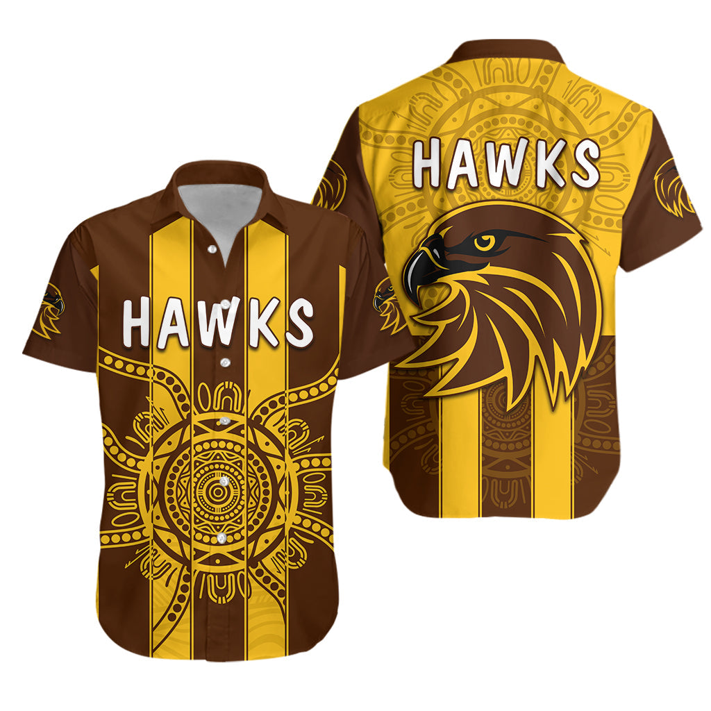 Hawks Indigenous Hawaiian Shirt Hawthorn Football - Vibe Hoodie Shop