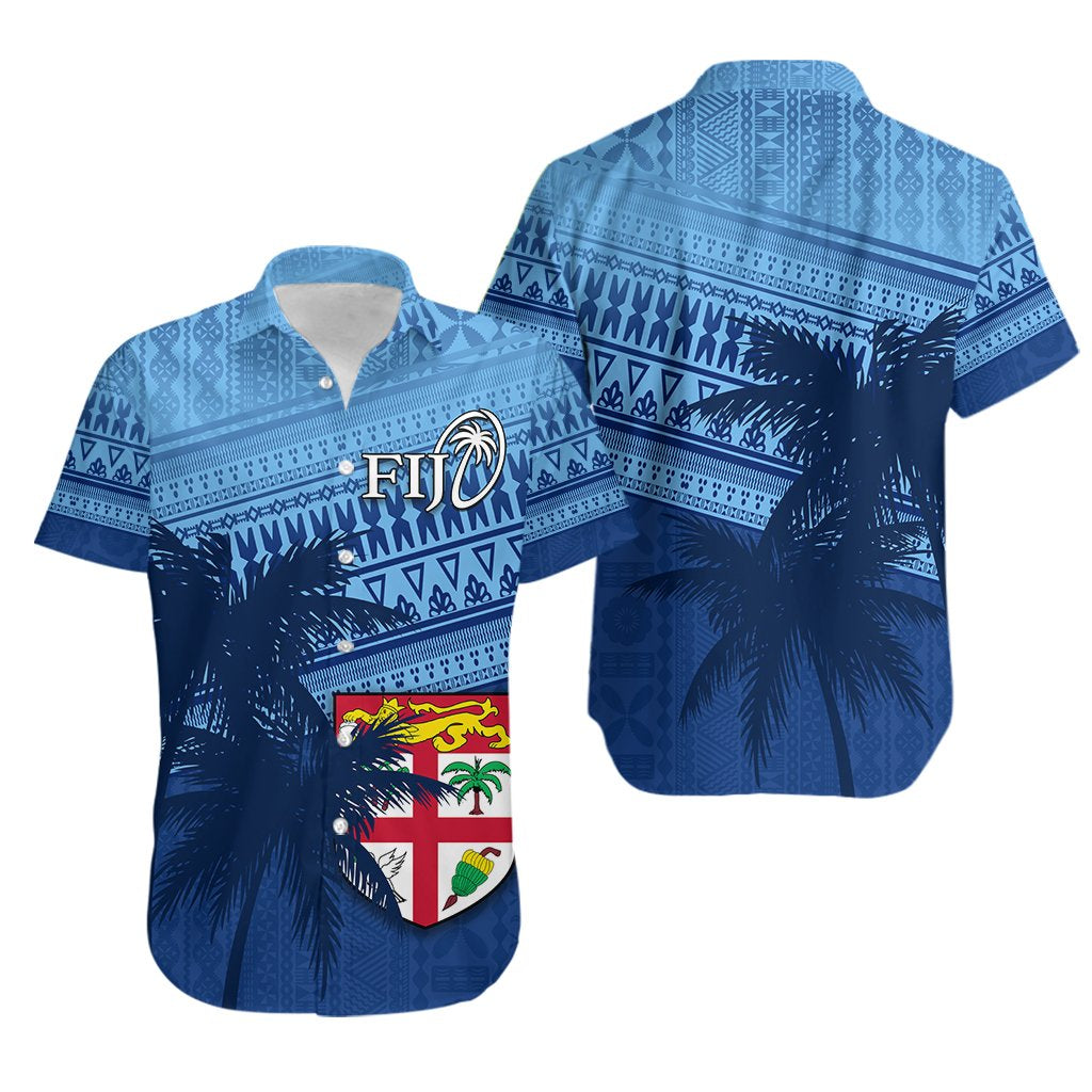 Fiji Rugby Makare And Tapa Patterns Hawaiian Shirt - Vibe Hoodie Shop