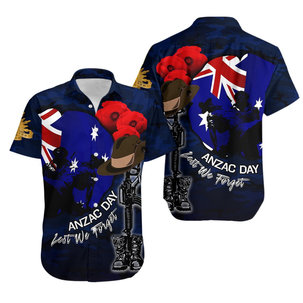 Australia ANZAC Day Hawaiian Shirt Army No.1 - Vibe Hoodie Shop