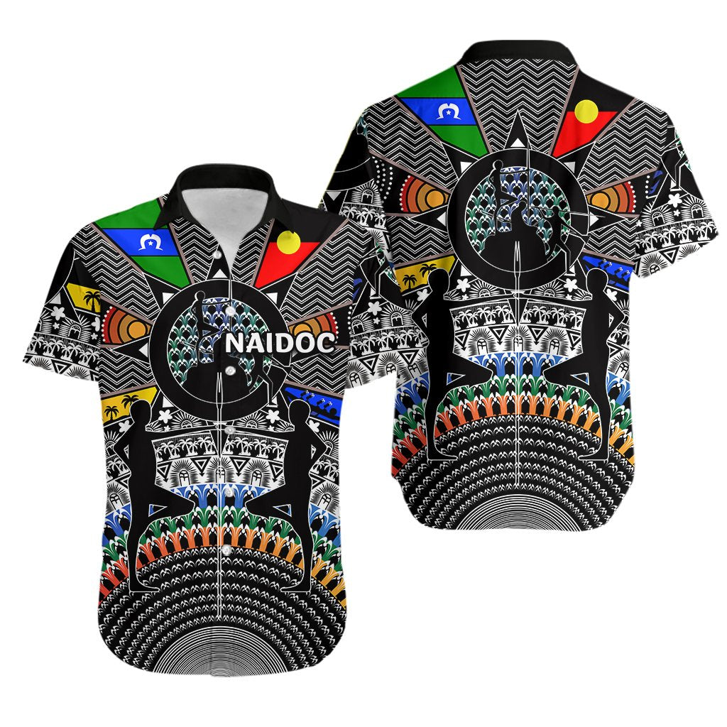 NAIDOC Week Hawaiian Shirt Tribal Style - Vibe Hoodie Shop