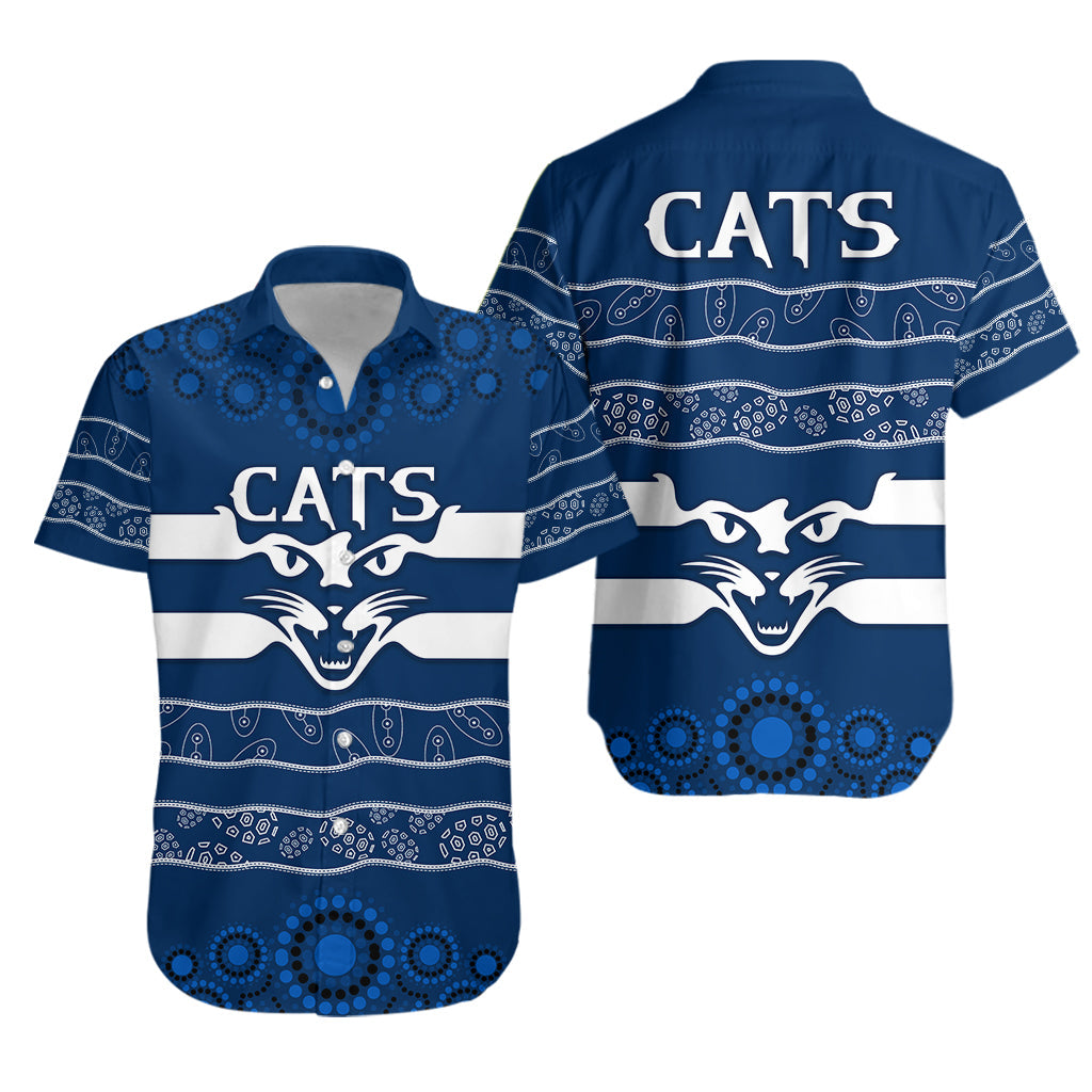 Cats Indigenous Hawaiian Shirt Football Geelong - Vibe Hoodie Shop