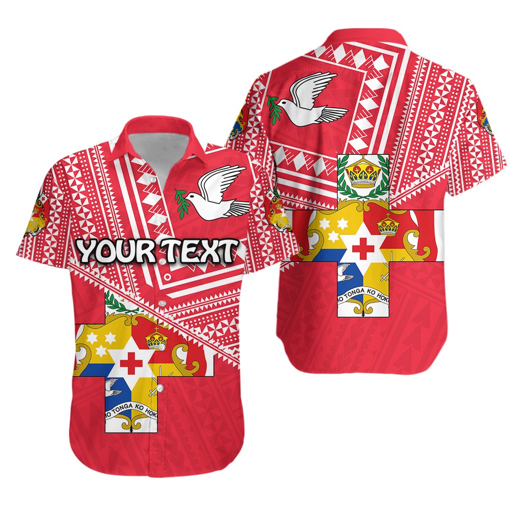 (Custom Personalised) Mate Ma'a Tonga Red Hawaiian Shirt Coat Of Arms - Vibe Hoodie Shop