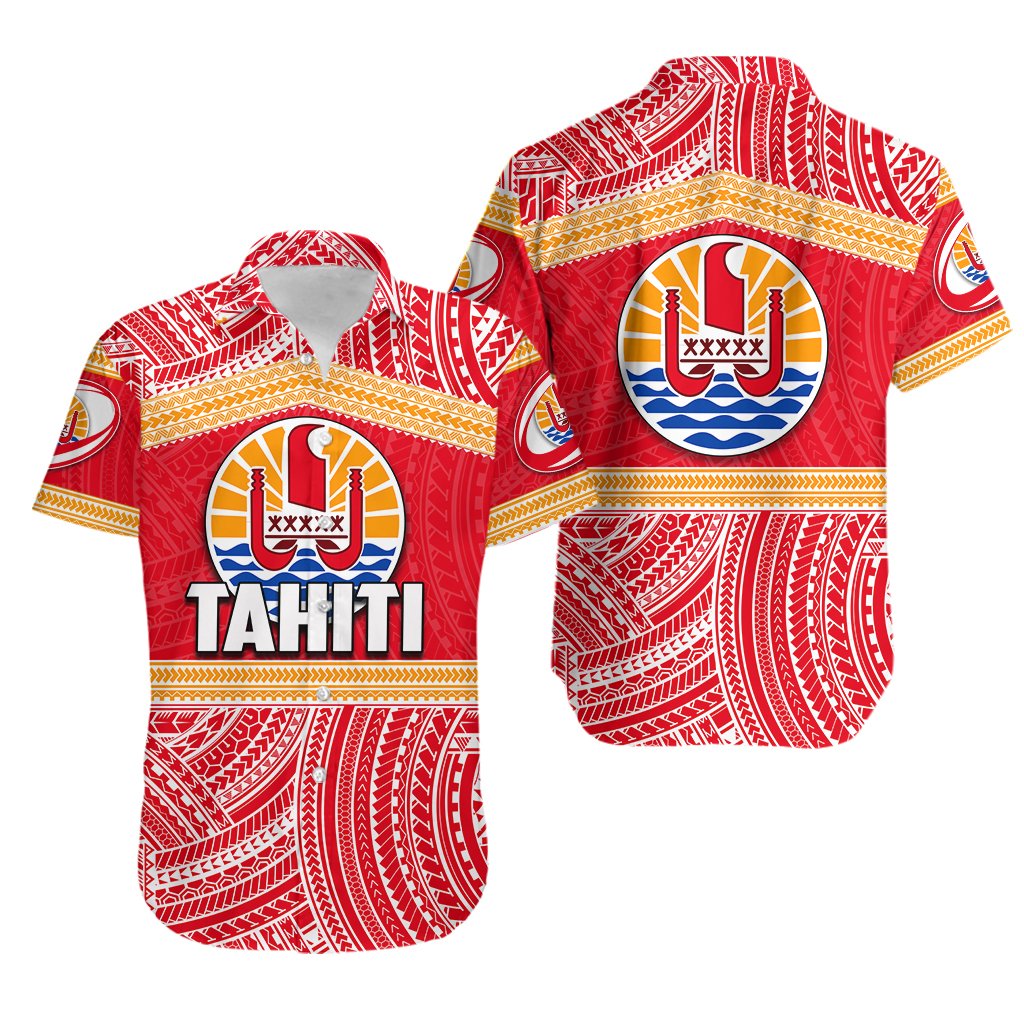 Tahiti Rugby Polynesian Patterns Hawaiian Shirt - Vibe Hoodie Shop