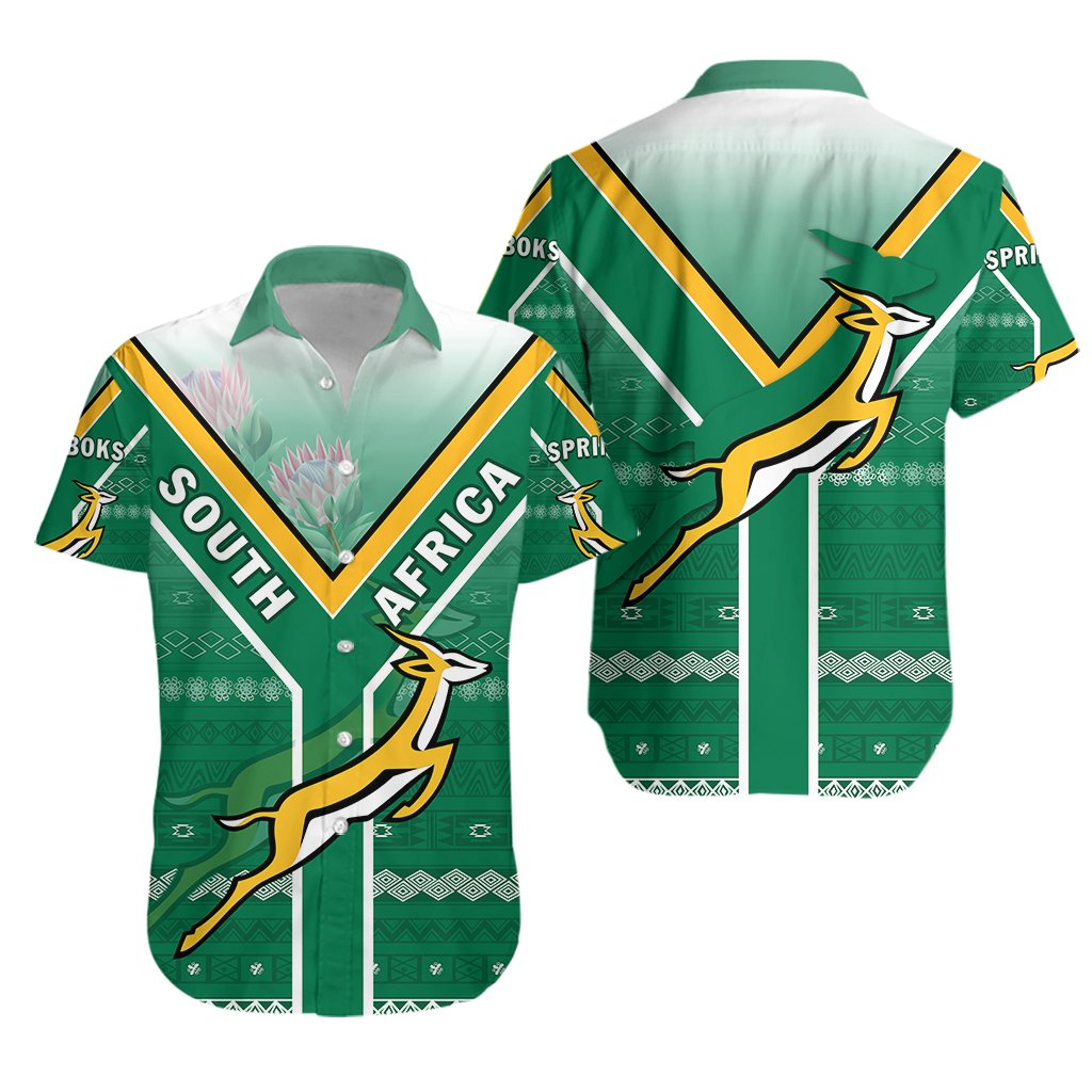 Rugby South Africa Hawaiian Shirt Springboks Forever - Vibe Hoodie Shop