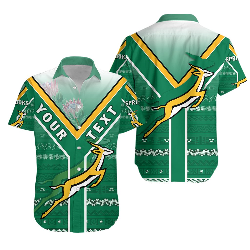 (Custom Personalised) Rugby South Africa Hawaiian Shirt Springboks Forever - Vibe Hoodie Shop