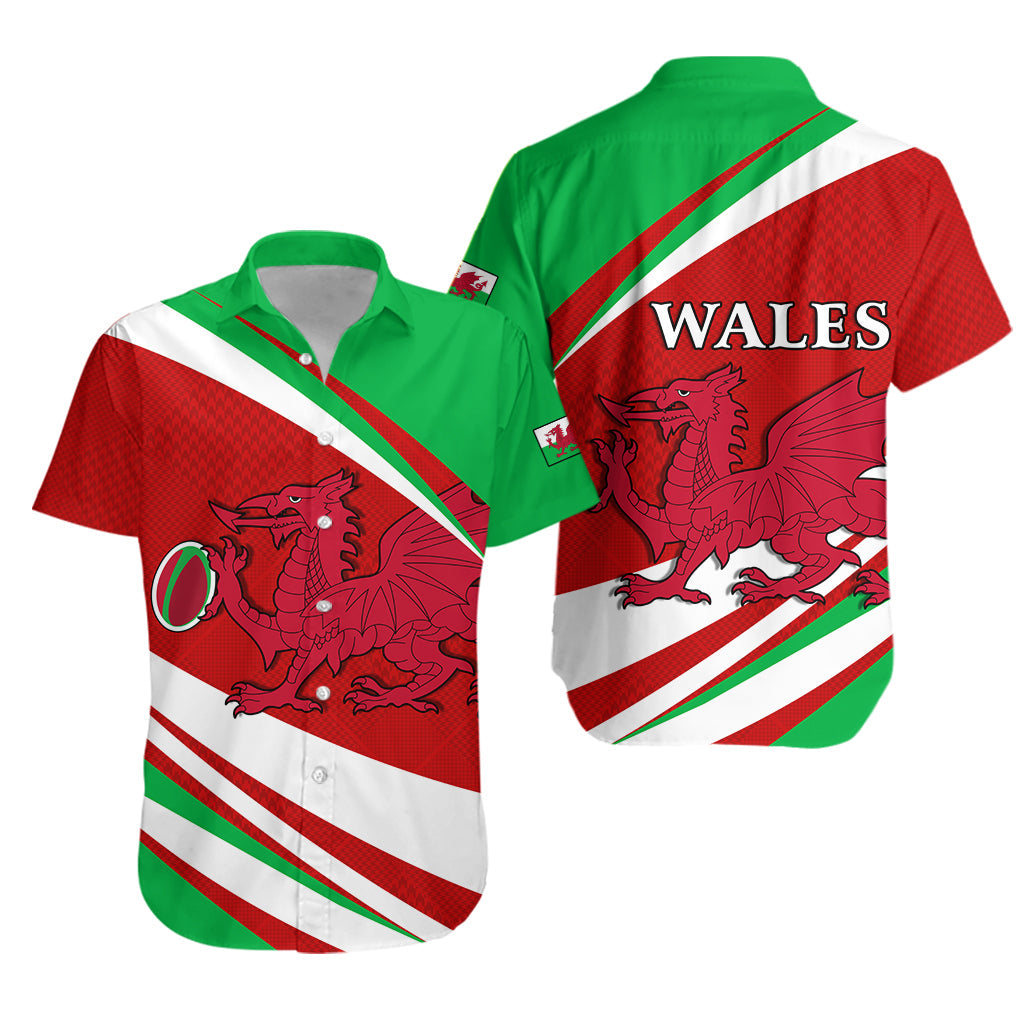 Wales Rugby 2021 Hawaiian Shirt Mix Pattern Six Nations - Vibe Hoodie Shop