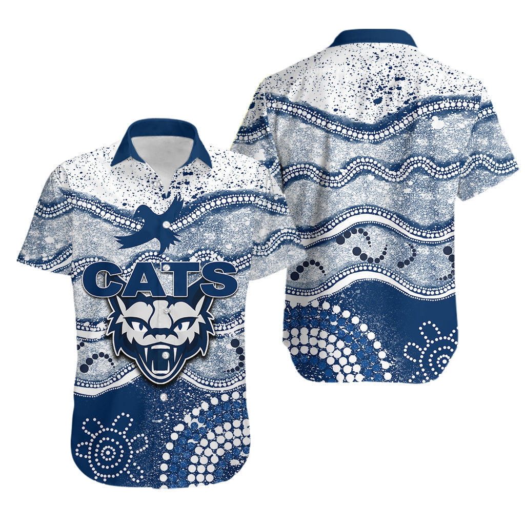 Cats Hawaiian Shirt Aboriginal Grunge Style - Vibe Hoodie Shop