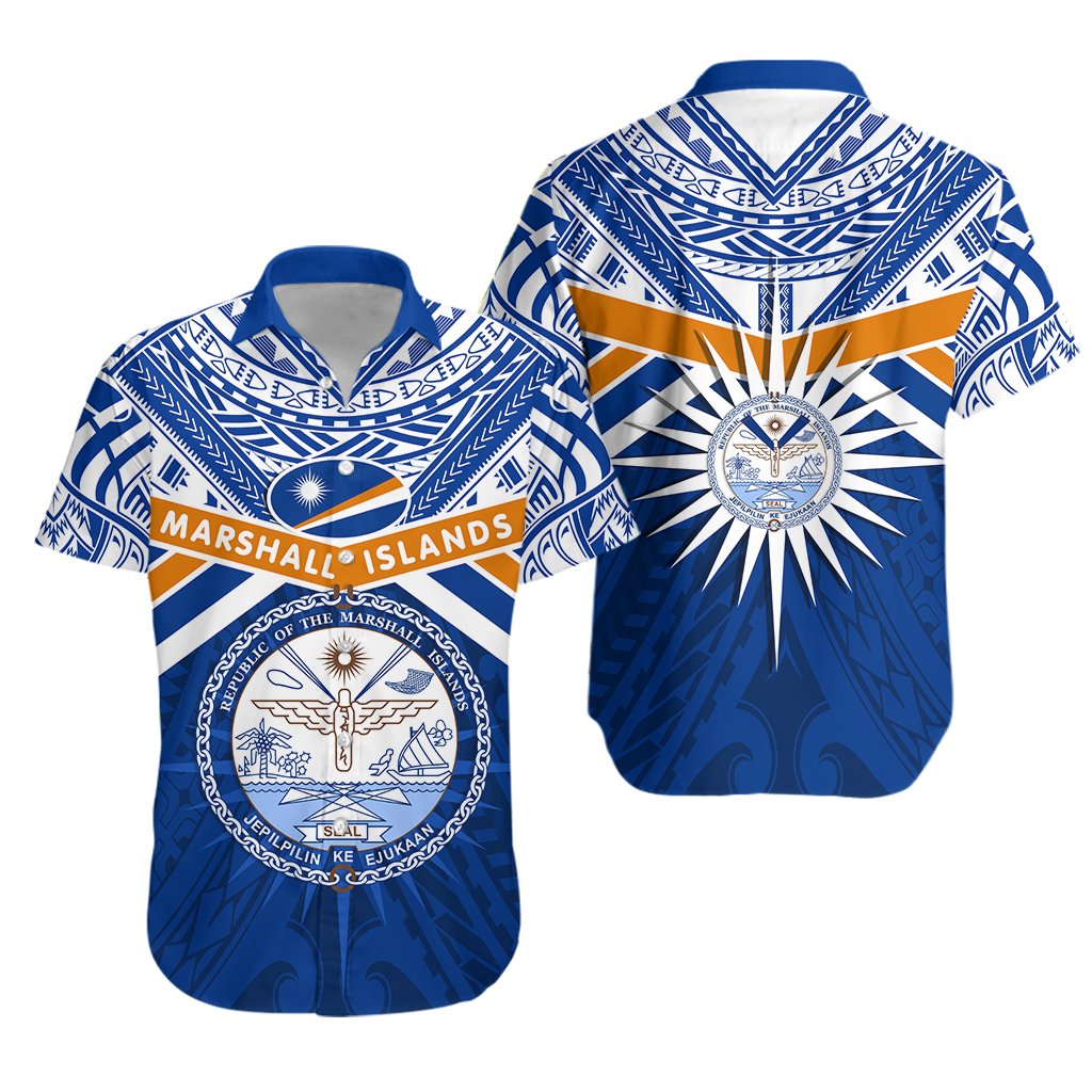 Marshall Islands Rugby Hawaiian Shirt Forever - Vibe Hoodie Shop