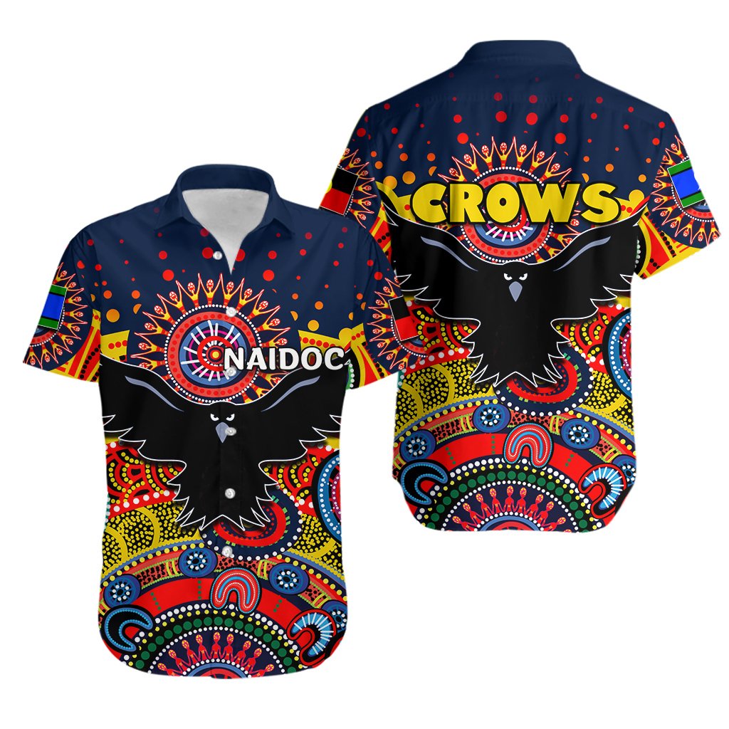 NAIDOC Adelaide Crows Indigenous Hawaiian Shirt - Vibe Hoodie Shop