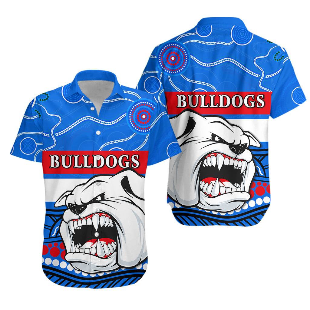 Bulldogs Indigenous Hawaiian Shirt Western Football - Vibe Hoodie Shop