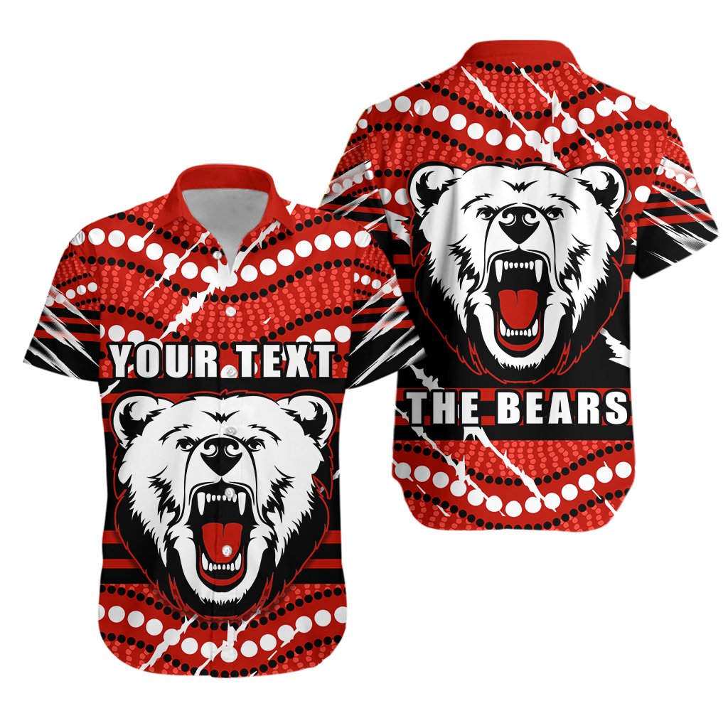 (Custom Personalised) Bears Hawaiian Shirt North Sydney Only - Vibe Hoodie Shop