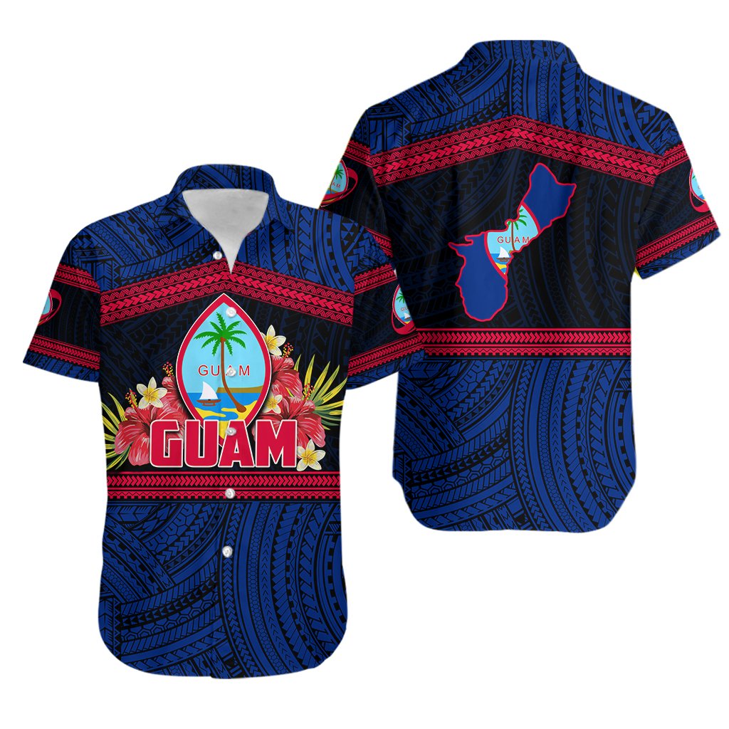 Guam Rugby Polynesian Patterns Hawaiian Shirt - Vibe Hoodie Shop