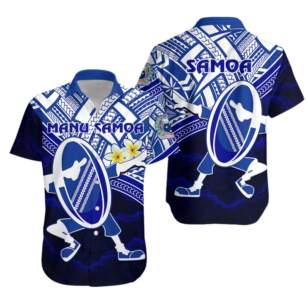 Manu Samoa Rugby Hawaiian Shirt Dab Trend Creative - Vibe Hoodie Shop