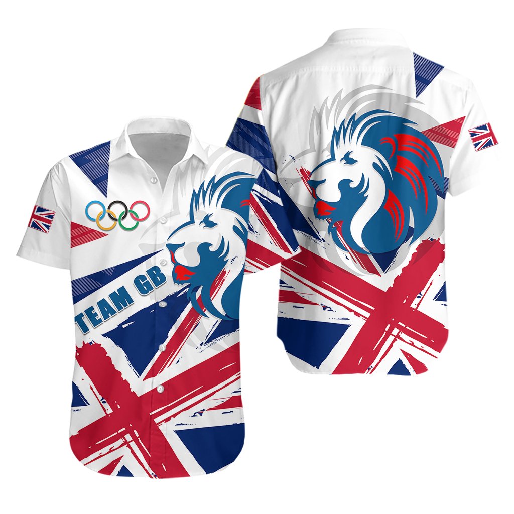 Team GB Sport Hawaiian Shirt Lion Unify - Vibe Hoodie Shop