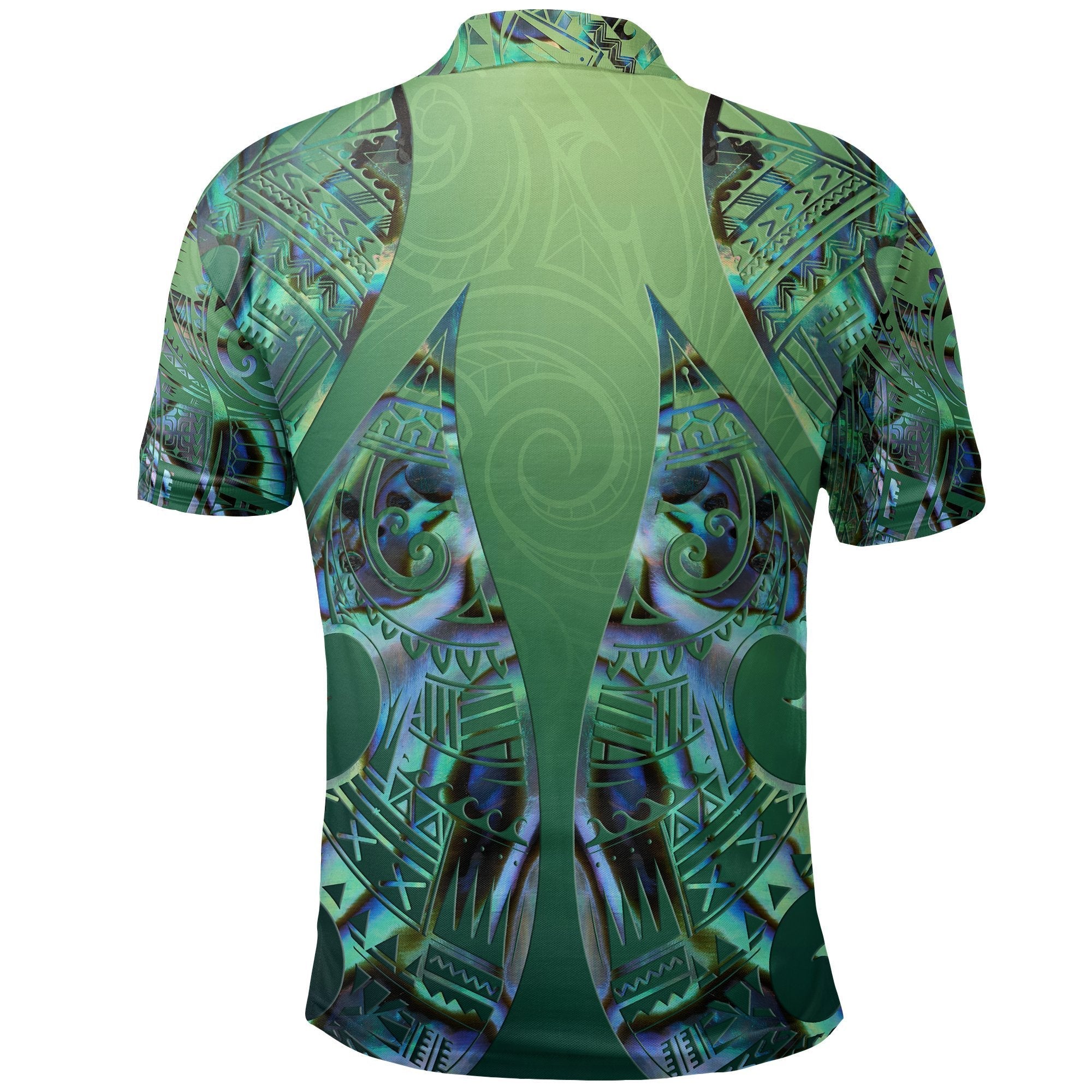 New Zealand Maori Polo Shirt, Hei Matau Paua Shell Golf Shirts - Vibe Hoodie Shop