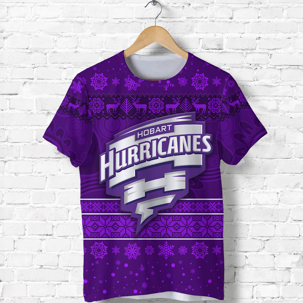 Hobart Hurricanes T shirt Christmas Simple Style - Vibe Hoodie Shop