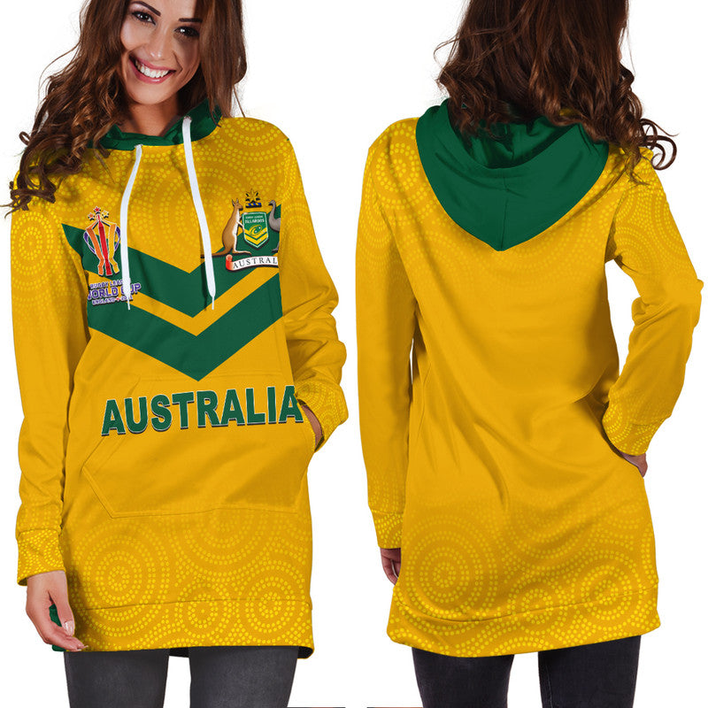 Australia Jillaroos Rugby Hoodie Dress Women World Cup 2022 - Vibe Hoodie Shop