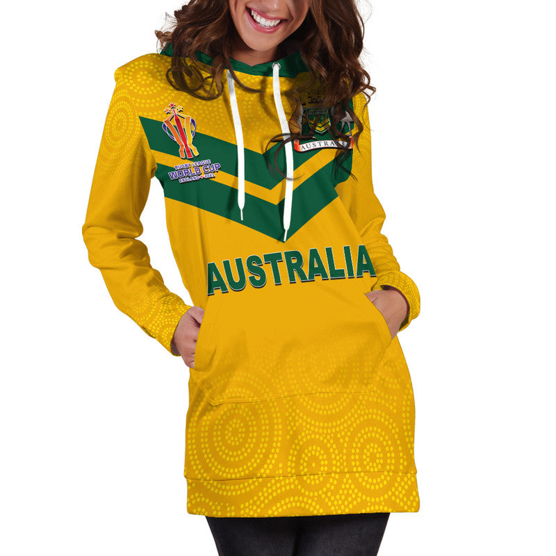 Australia Jillaroos Rugby Hoodie Dress Women World Cup 2022 - Vibe Hoodie Shop