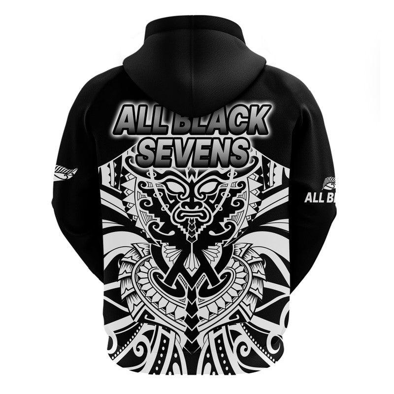 Aotearoa Silver Fern Rugby Sevens Zip Up And Pullover Hoodie Maori Tribal All Black LT9 - Vibe Hoodie Shop