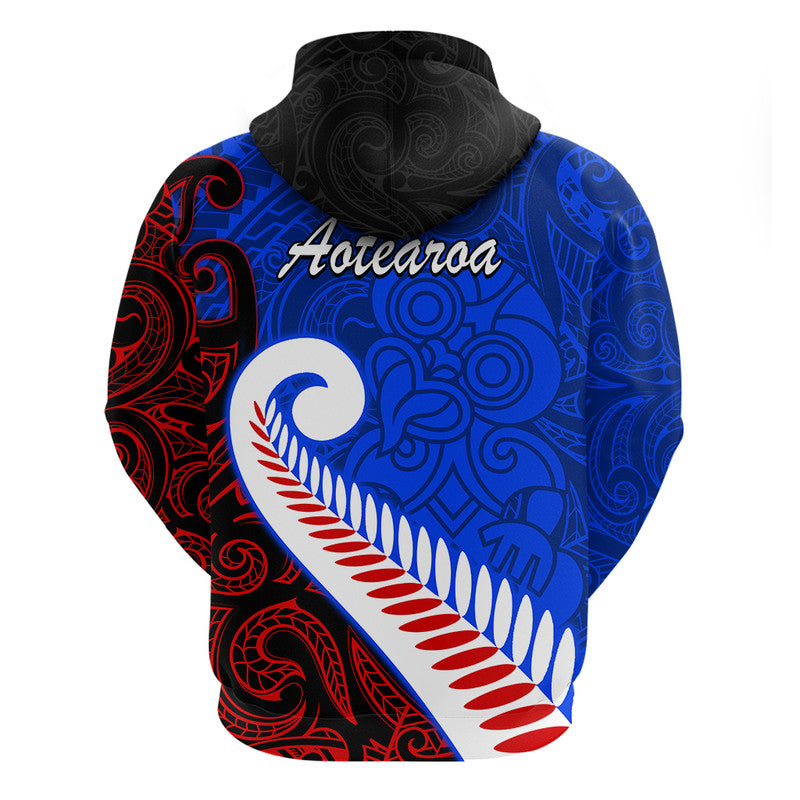 Waitangi Day Zip Up And Pullover Hoodie Aotearoa Hei Tiki Silver Fern LT9 - Vibe Hoodie Shop