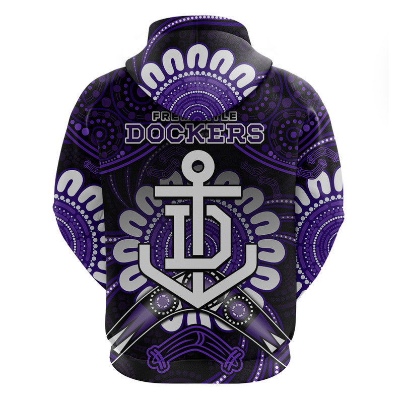 Dockers Football Zip Up And Pullover Hoodie Boomerang Indigenous Dots LT9 - Vibe Hoodie Shop