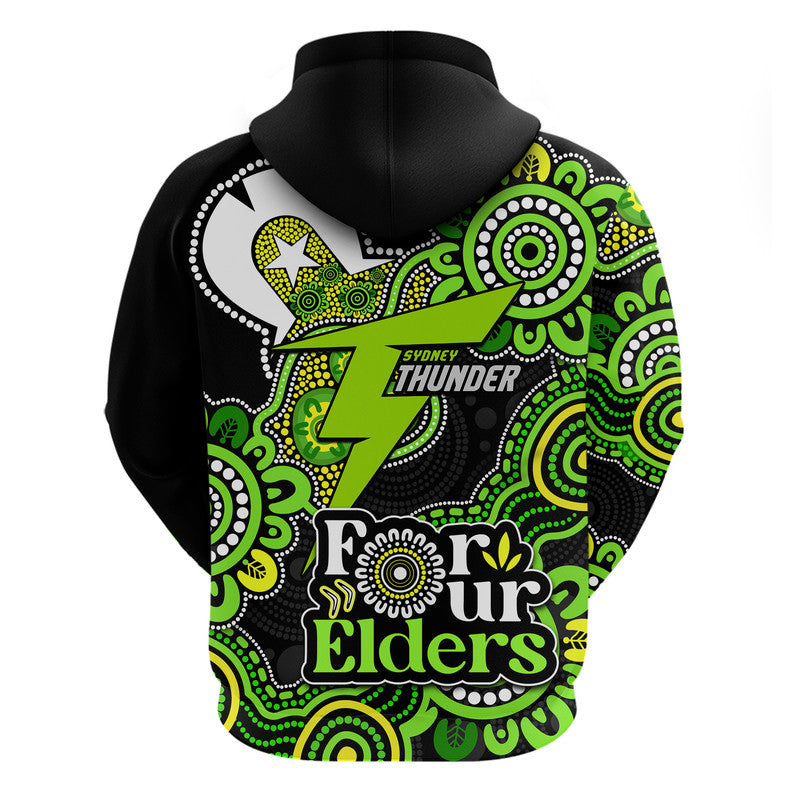 Sydney Thunder Cricket Zip Up And Pullover Hoodie NAIDOC Torres Strait For Our Elders LT9 - Vibe Hoodie Shop