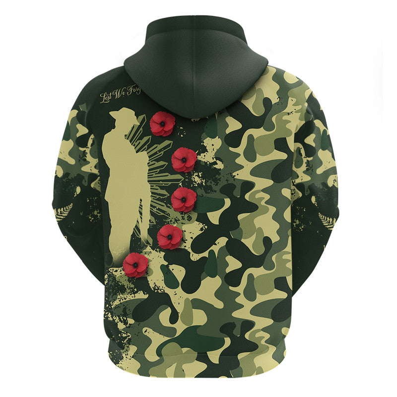 Aotearoa ANZAC Camouflage Zip Up And Pullover Hoodie LT9 - Vibe Hoodie Shop