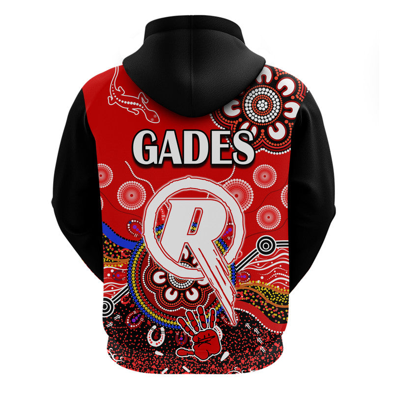 Melbourne Renegades Zip Up And Pullover Hoodie Cricket Indigenous Aboriginal Lizard Version LT9 - Vibe Hoodie Shop