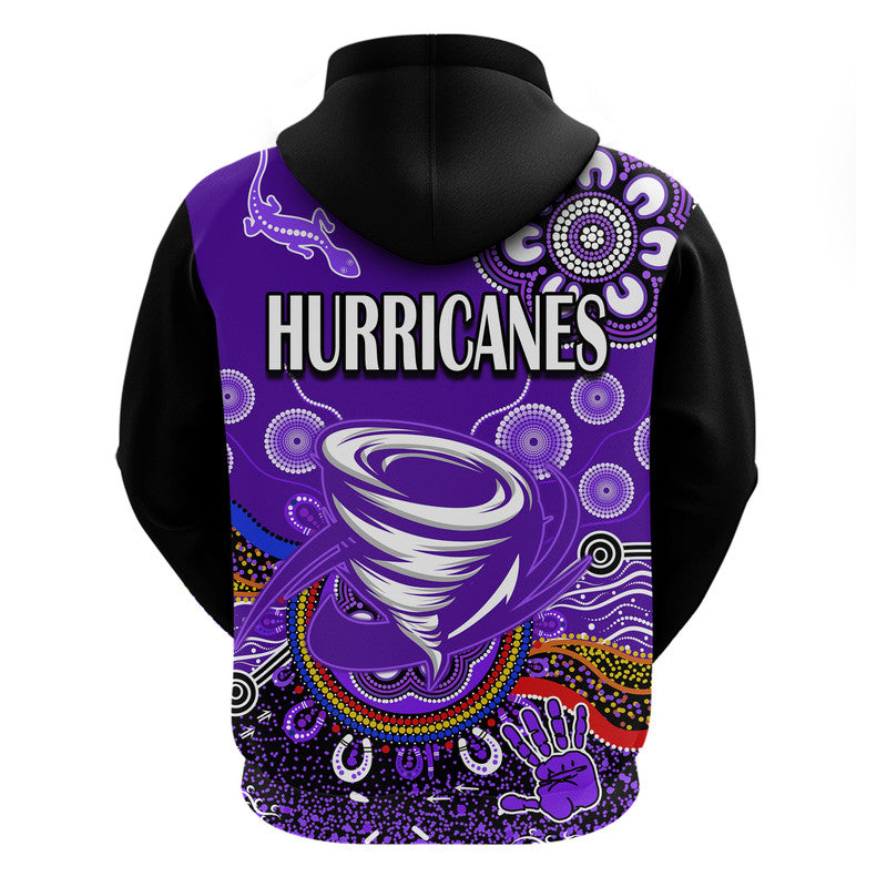 Hobart Hurricanes Zip Up And Pullover Hoodie Cricket Indigenous Aboriginal Lizard Version LT9 - Vibe Hoodie Shop