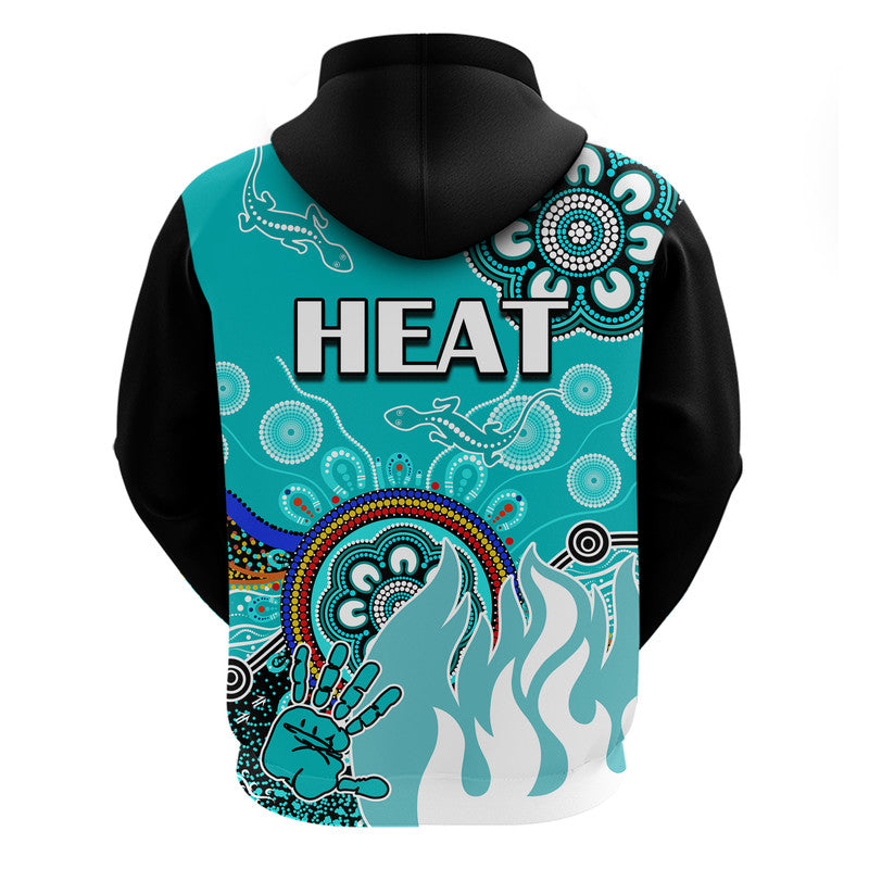 Brisbane Heat Zip Up And Pullover Hoodie Cricket Indigenous Aboriginal Lizard Version LT9 - Vibe Hoodie Shop