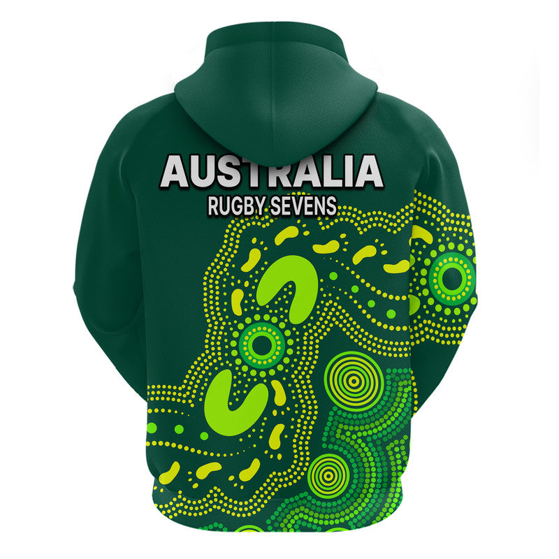Australia Rugby Sevens Zip Up And Pullover Hoodie Aboriginal LT9 - Vibe Hoodie Shop