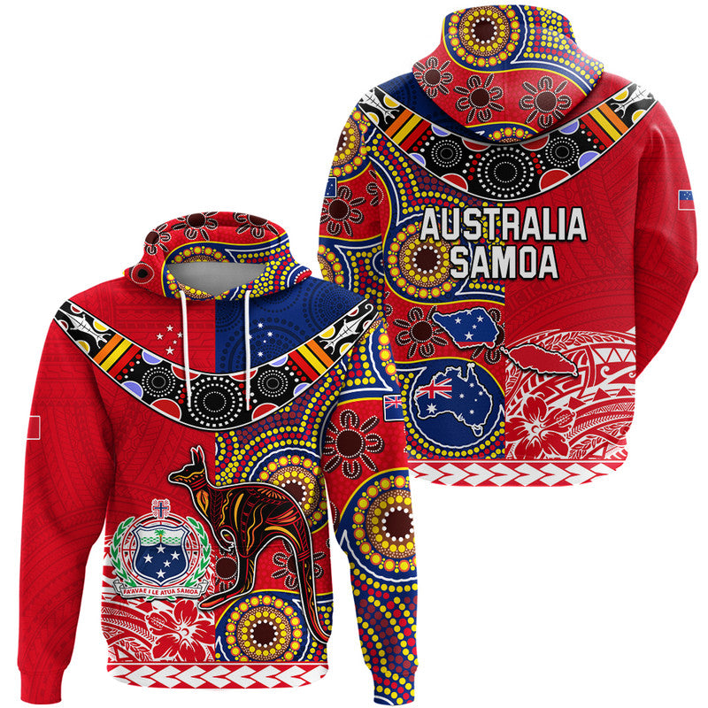 Australia Aboriginal and Samoa Polynesian Zip Up And Pullover Hoodie Boomerang LT9 - Vibe Hoodie Shop