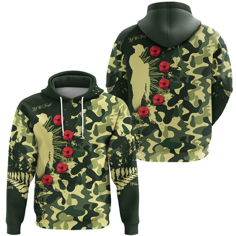 Aotearoa ANZAC Camouflage Zip Up And Pullover Hoodie LT9 - Vibe Hoodie Shop
