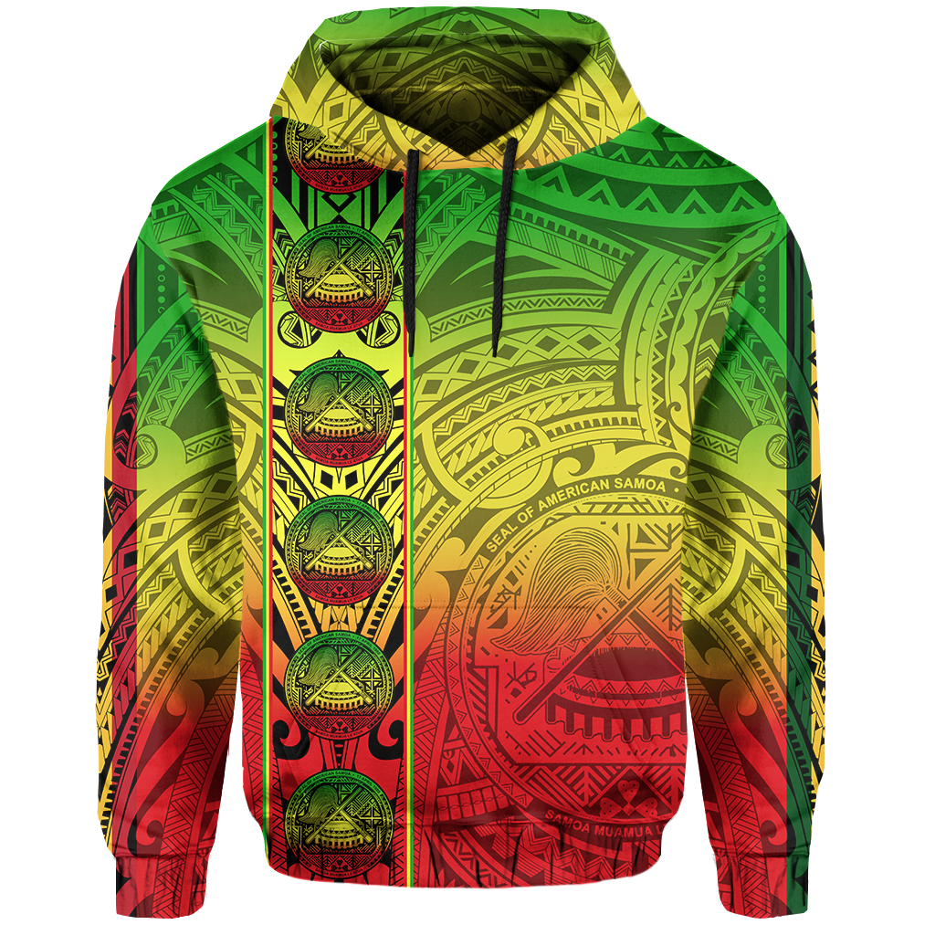 American Samoa Hoodie - Rasta Life Style - Vibe Hoodie Shop