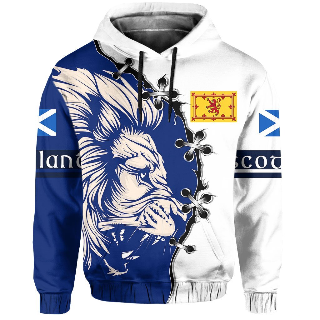 Scotland Hoodie - Lion Coat Of Arms - Cinch Style - Vibe Hoodie Shop