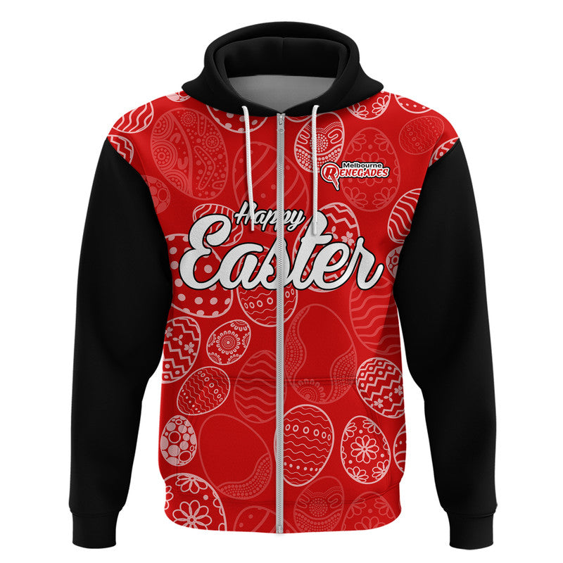 Melbourne Renegades Cricket Happy Easter Day Zip Up And Pullover Hoodie Simple Style LT9 - Vibe Hoodie Shop