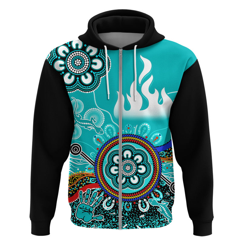 Brisbane Heat Zip Up And Pullover Hoodie Cricket Indigenous Aboriginal Lizard Version LT9 - Vibe Hoodie Shop
