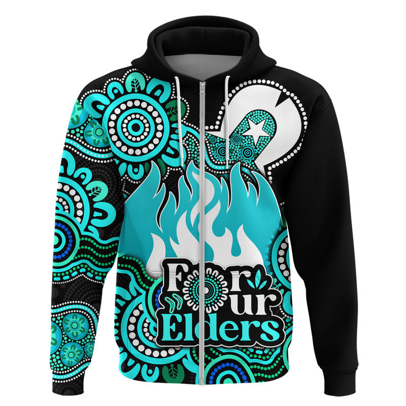 (Custom Personalised) Brisbane Heat Cricket Zip Up And Pullover Hoodie NAIDOC Torres Strait For Our Elders LT9 - Vibe Hoodie Shop