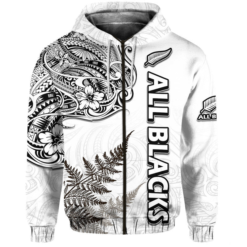 (Custom Personalised) New Zealand Silver Fern Rugby Zip Up And Pullover Hoodie Maori Ethics Style LT9 - Vibe Hoodie Shop