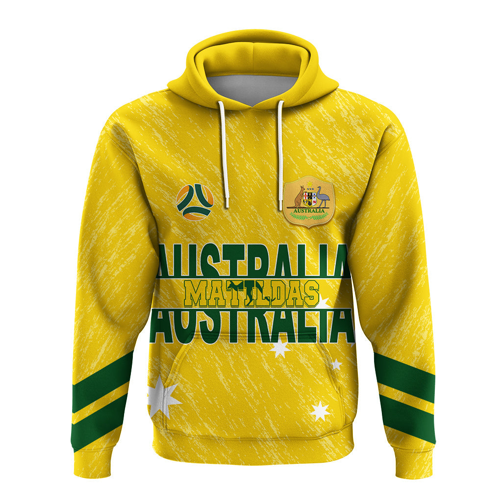 Australia Soccer Hoodie World Cup Matildas Sporty Vibes LT7 - Vibe Hoodie Shop