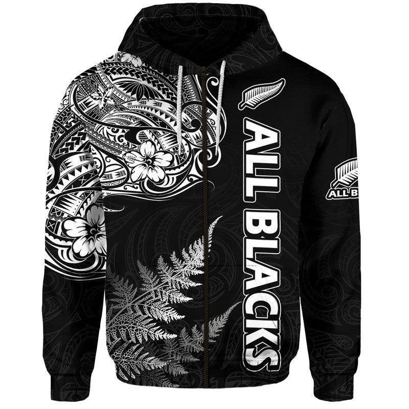 New Zealand Silver Fern Rugby Zip Up And Pullover Hoodie Maori Ethics Style LT9 - Vibe Hoodie Shop