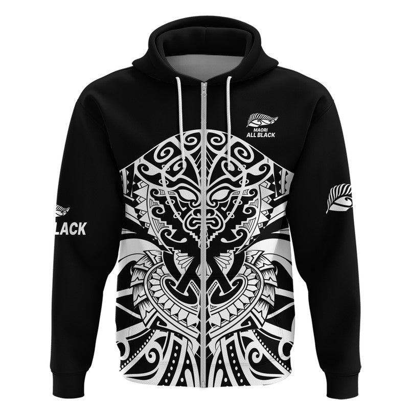 Aotearoa Silver Fern Rugby Sevens Zip Up And Pullover Hoodie Maori Tribal All Black LT9 - Vibe Hoodie Shop