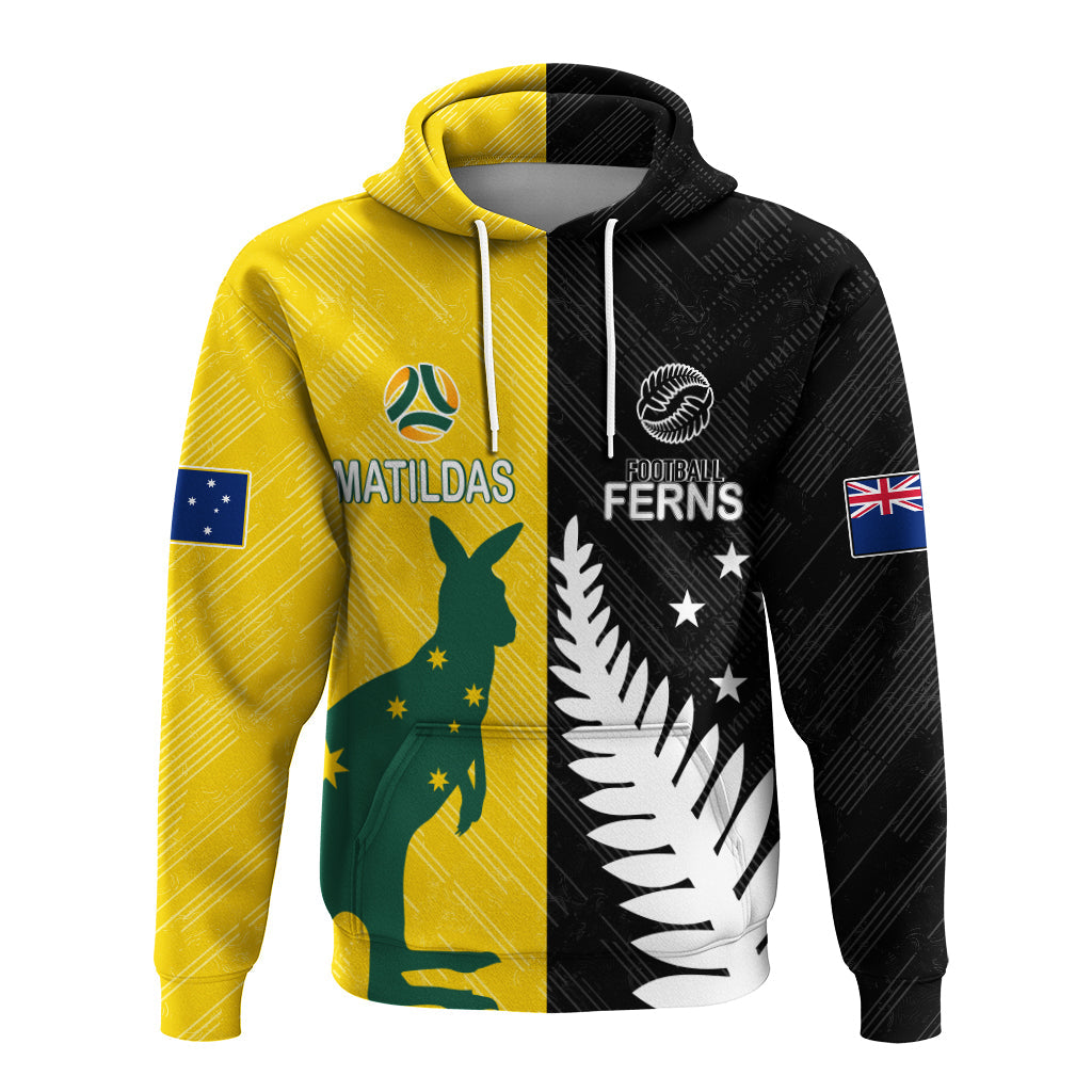 Australia Matildas Mix New Zealand Ferns World Cup Hoodie LT7 - Vibe Hoodie Shop