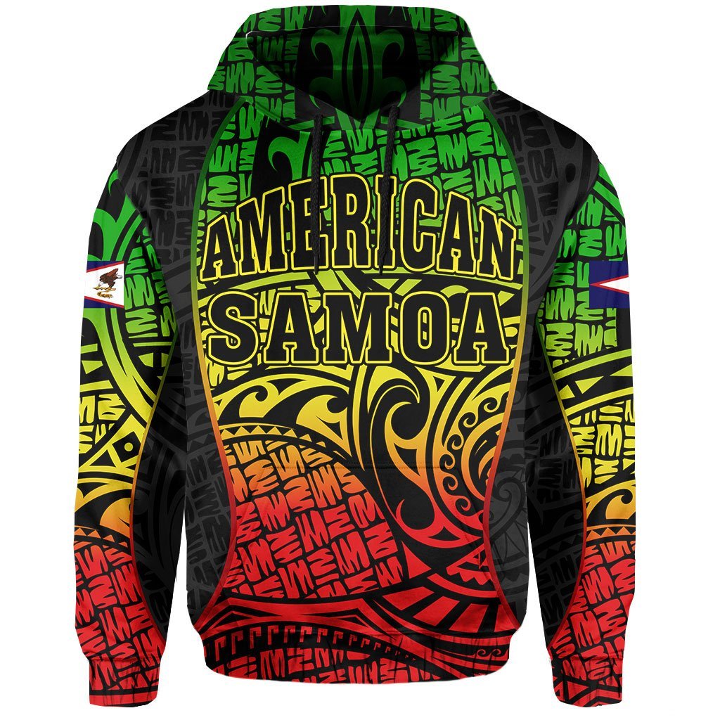 American Samoa Reggae Hoodie - Gel Style - Vibe Hoodie Shop