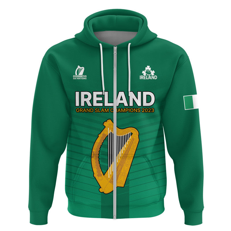 (Custom Personalised) Ireland Rugby 2023 Champions Guinness 6 Nations Hoodie LT9 - Vibe Hoodie Shop