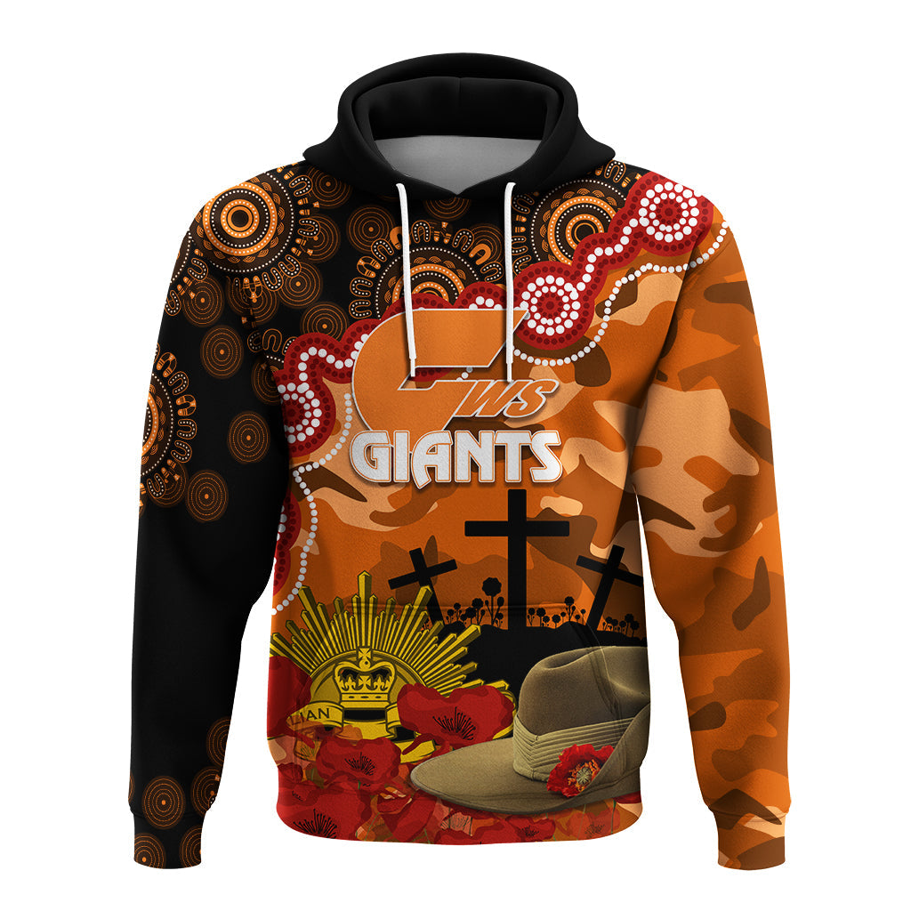 The Giants Football ANZAC 2023 Hoodie Aboriginal Mix Slouch Hat LT7 - Vibe Hoodie Shop