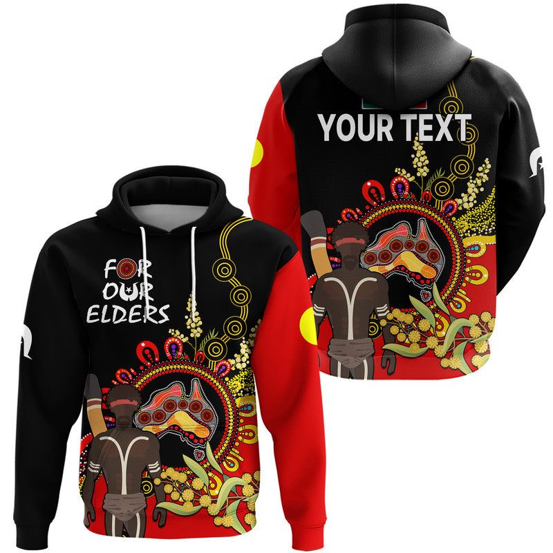 (Custom Personalised) NAIDOC 2023 Indigenous Zip Up With Pullover Hoodie Australia Map With Golden Wattle LT9 - Vibe Hoodie Shop