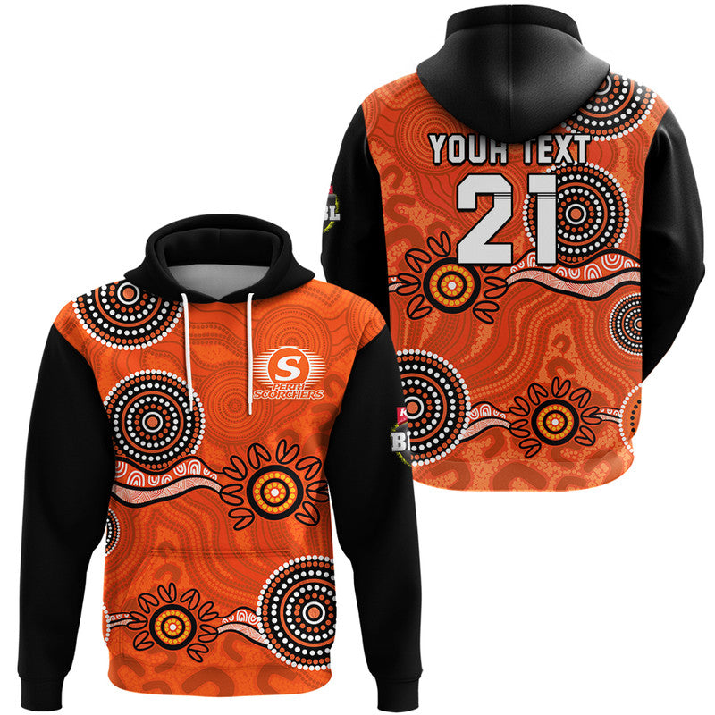 (Custom Personalised) Perth Scorchers Cricket Dots Zip Up And Pullover Hoodie LT9 - Vibe Hoodie Shop