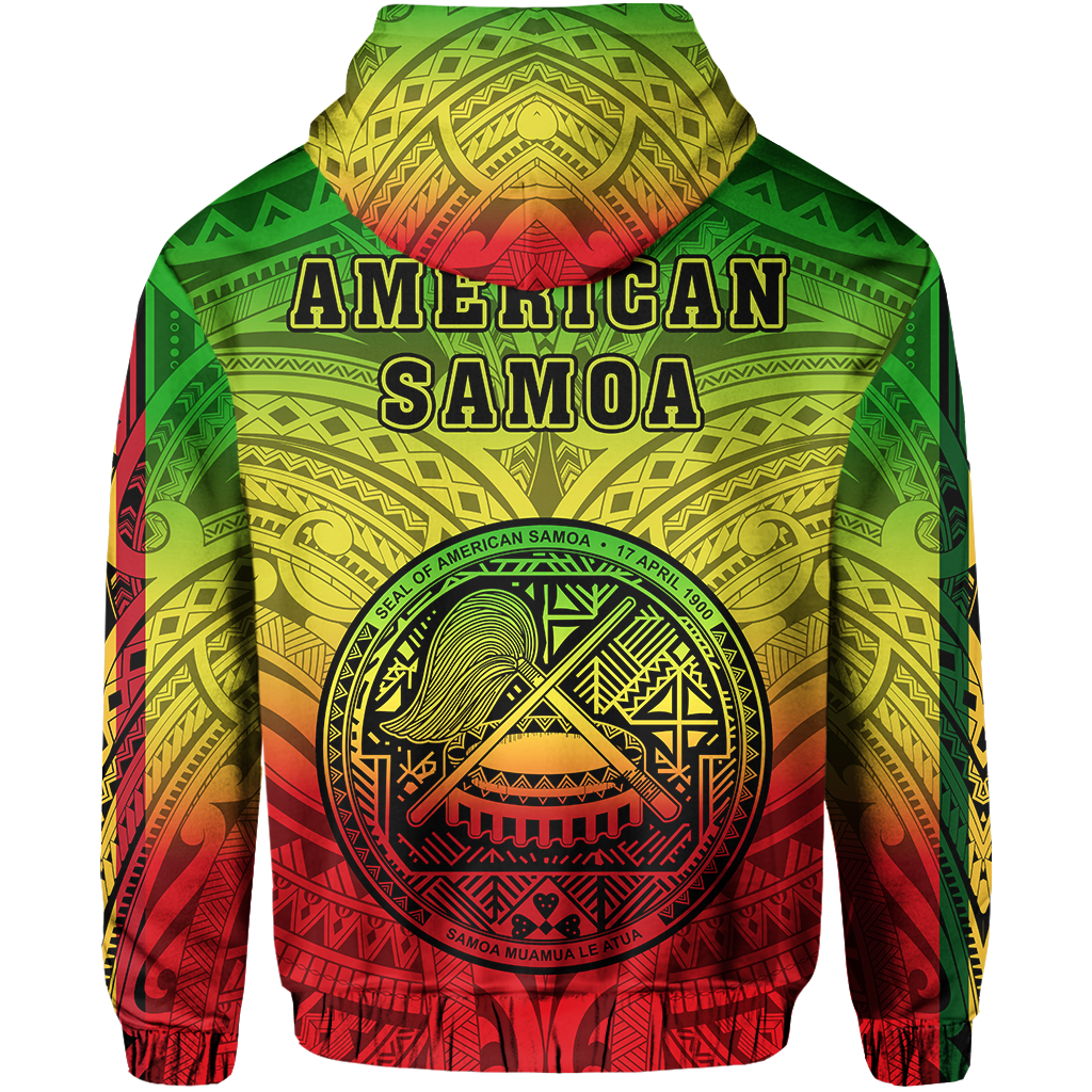 American Samoa Hoodie - Rasta Life Style - Vibe Hoodie Shop