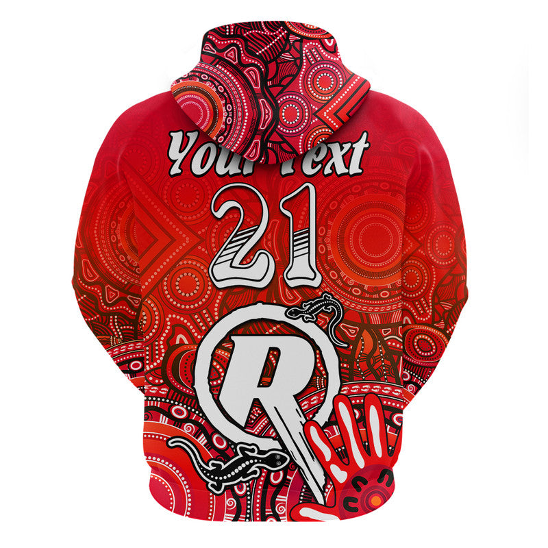 (Custom Personalised) Melbourne Renegades Champions Zip Up And Pullover Hoodie Lizard Indigenous Aboriginal LT9 - Vibe Hoodie Shop